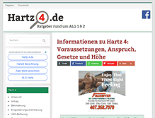 Tablet Screenshot of hartz4.de
